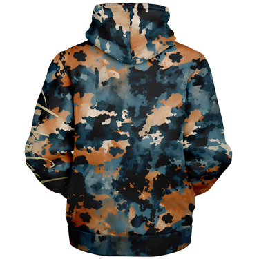 Chokefish™ Microfleece Zip-Up Hoodie Acid-Wash Colors-011